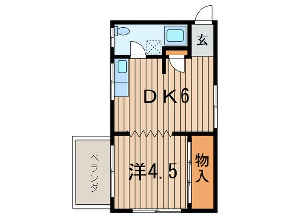 関マンションの物件間取画像